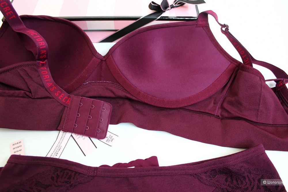 Комплект Victoria's Secret бралетт с Push-up и трусики, размер М