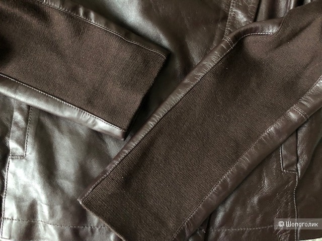 Кожаная куртка Soft Grey,46-48