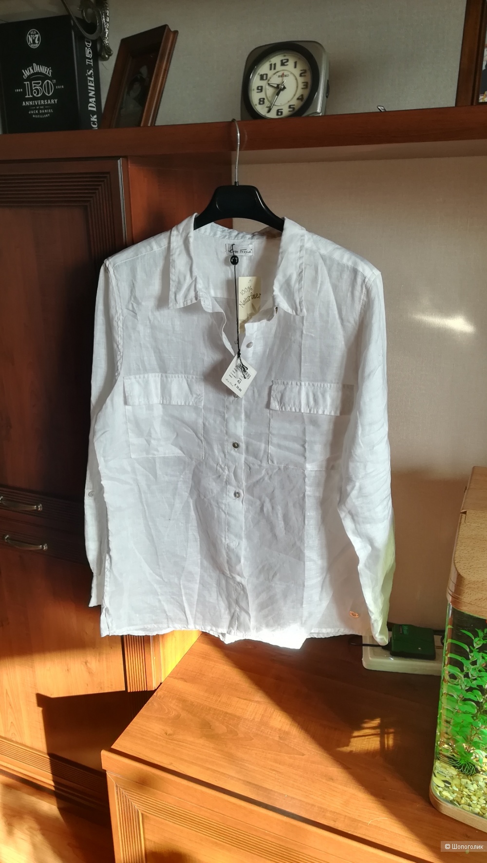 Льняная рубашка lisa tossa, размер 46/48/50