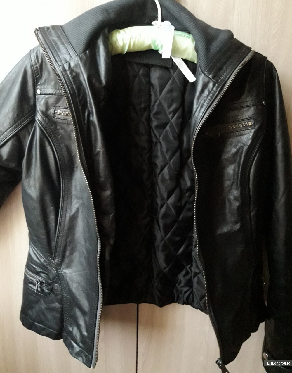 Кожаная куртка, размер 42-44