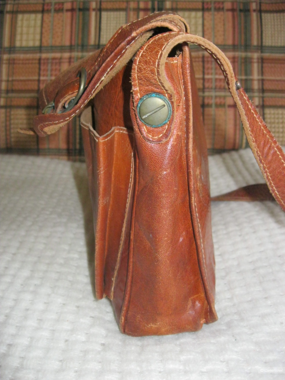 Винтажная кожаная сумка Fiocchi