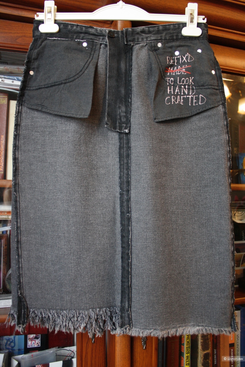 Джинсовая юбка ZARA, размер 44