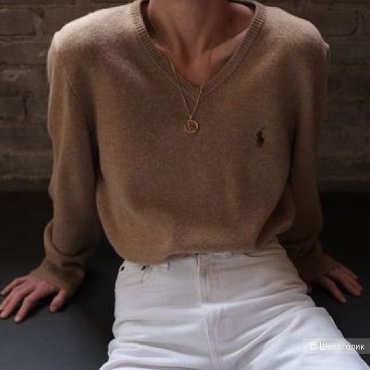 Пуловер Polo by Ralph Lauren размер L цвет песочный