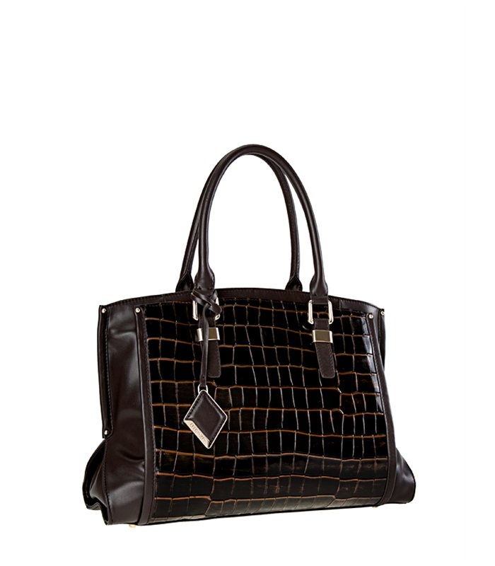 Кожаная сумка Eleganzza размер 37х27х13 см