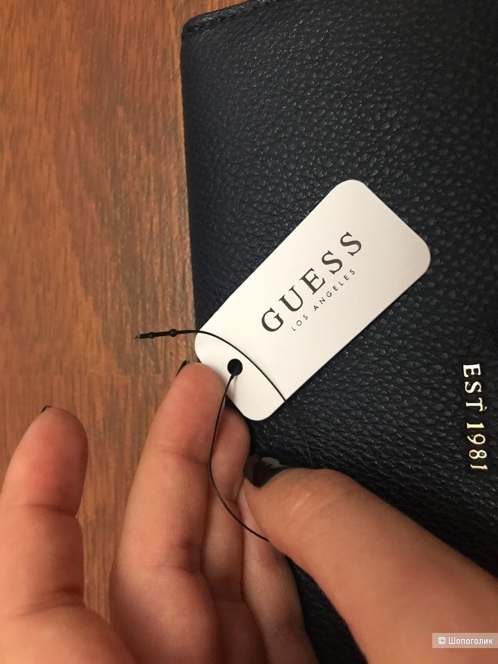 Кошелек (синий) , Guess, 21х10х2