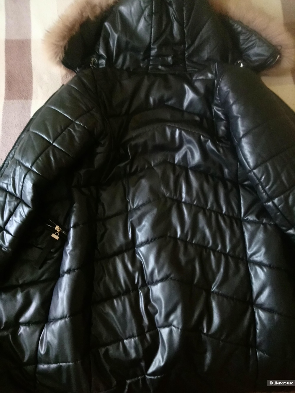 Зимняя куртка из эко кожи 44-46