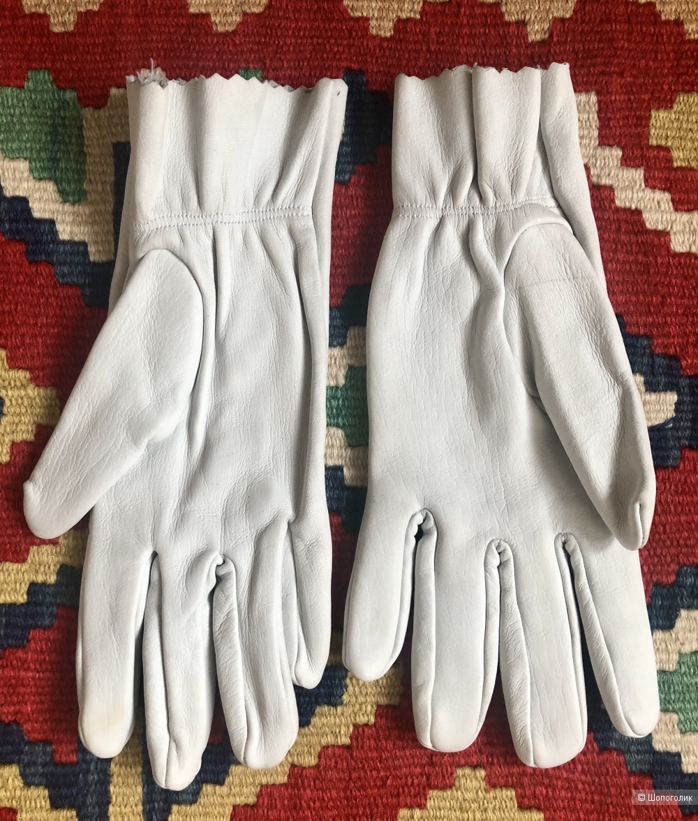 Перчатки из натуральной кожи, размер 9.