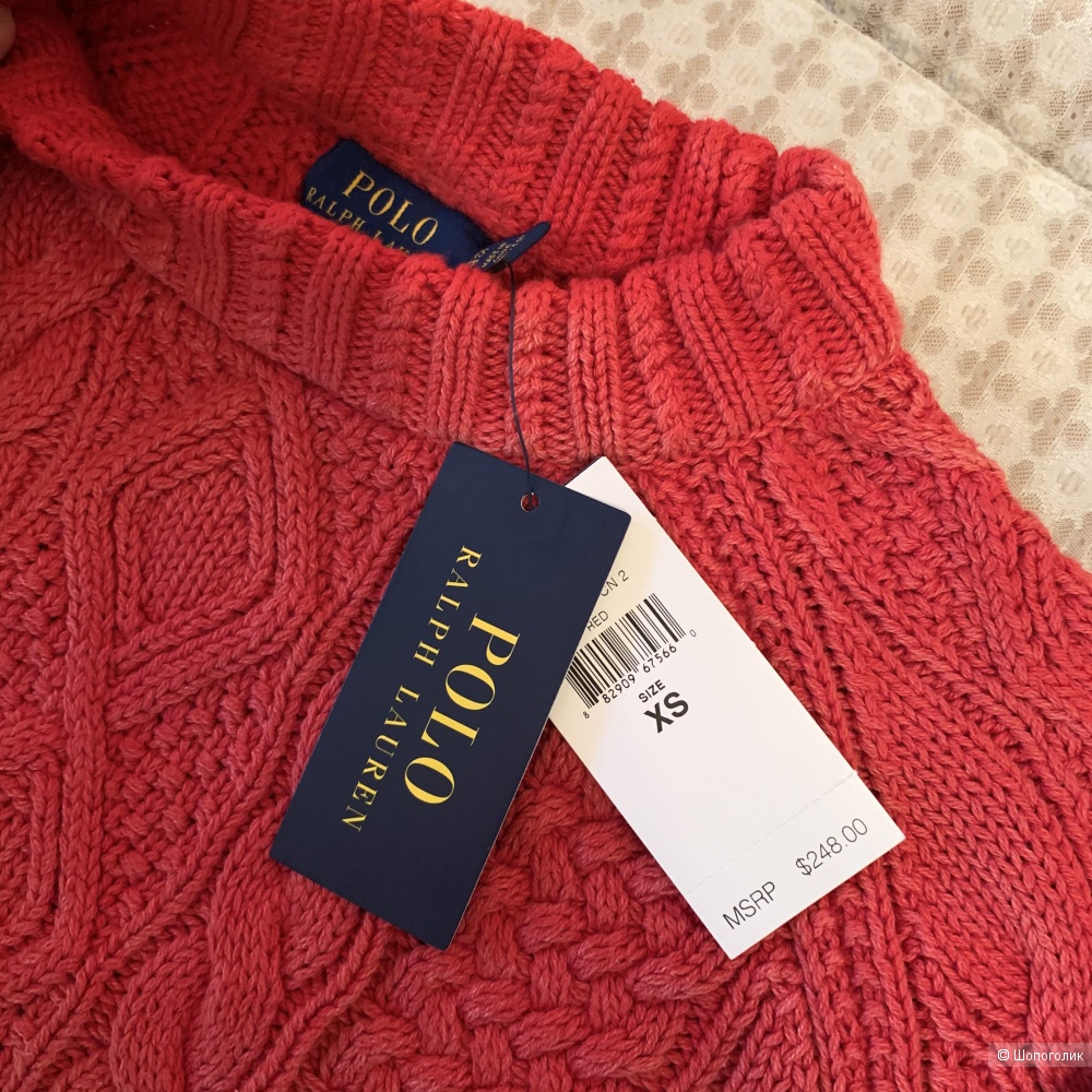 Хлопковый свитер Ralph Lauren размер XS