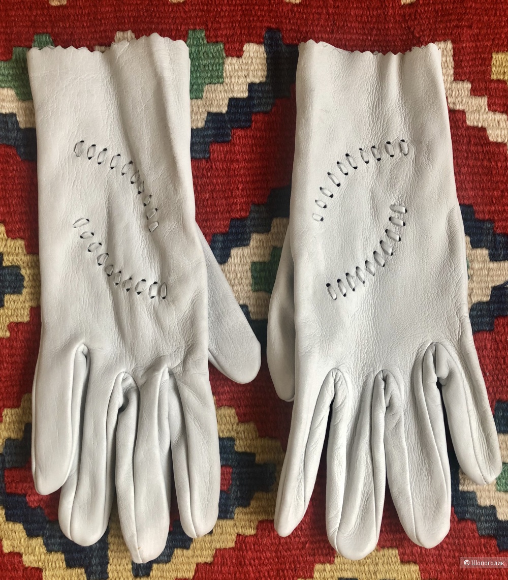 Перчатки из натуральной кожи, размер 9.