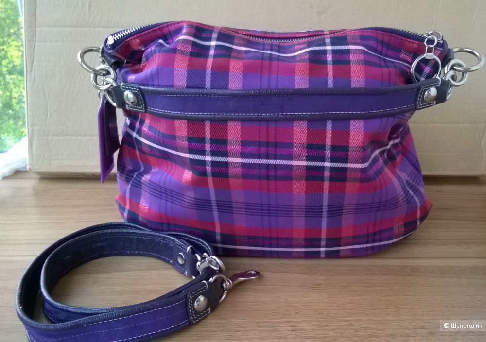 Сумка Coach Poppy Tartan