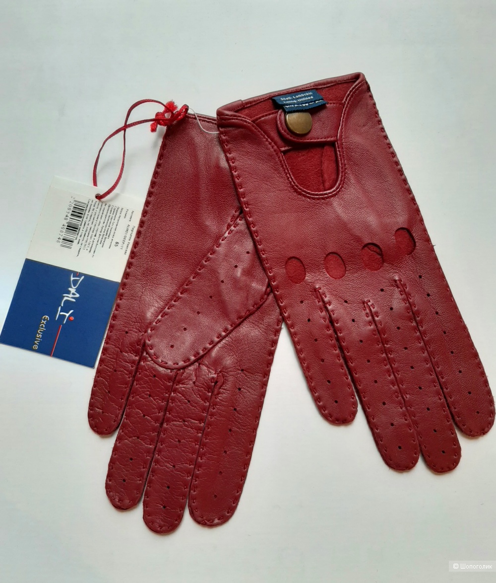 Кожаные перчатки-автоледи DALI Exclusive р.6,5