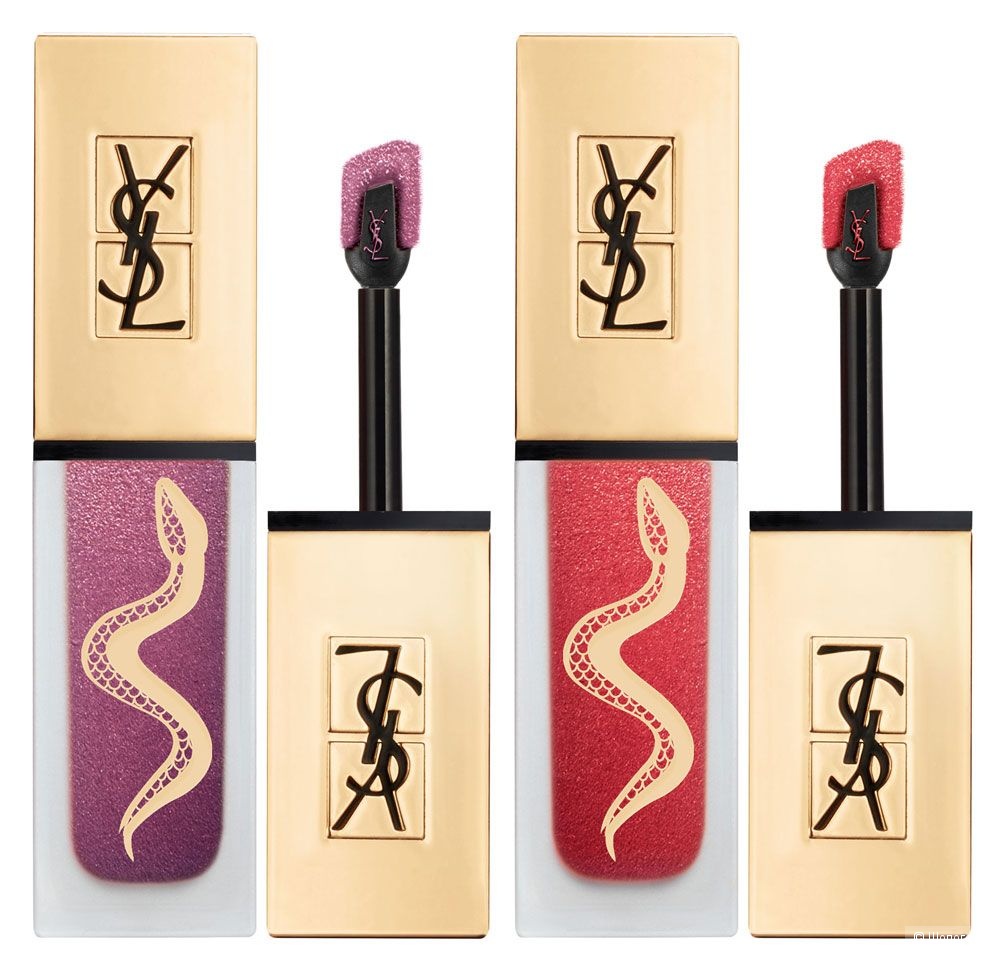 YVES SAINT LAURENT TATOUAGE COUTURE THE METALLICS GOLD EMBLEM EDITION Стойкая жидкая матовая губная помада с эффектом металлик 101