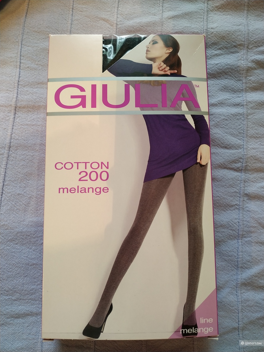 Колготки Giulia Cotton 200 melange размер 4L