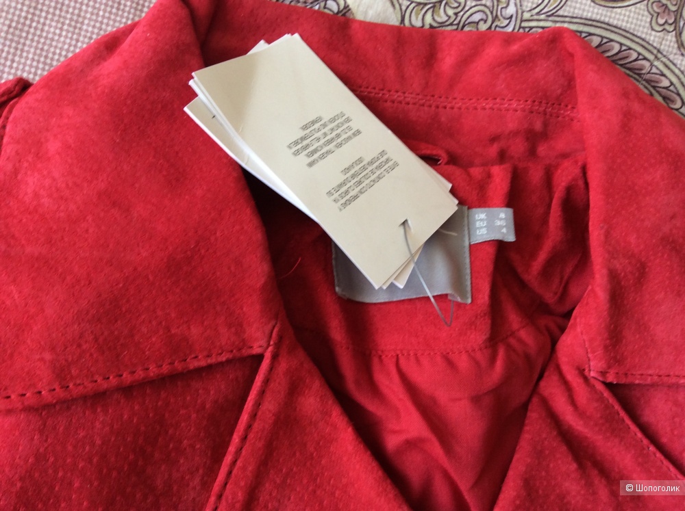 Замшевая куртка—косуха Asos, 8UK, 42-44 размер