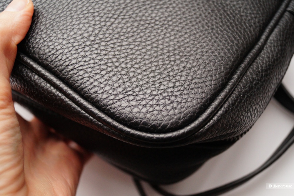 Эконика сумка-сетчел из натуральных кожи и шерсти, one size