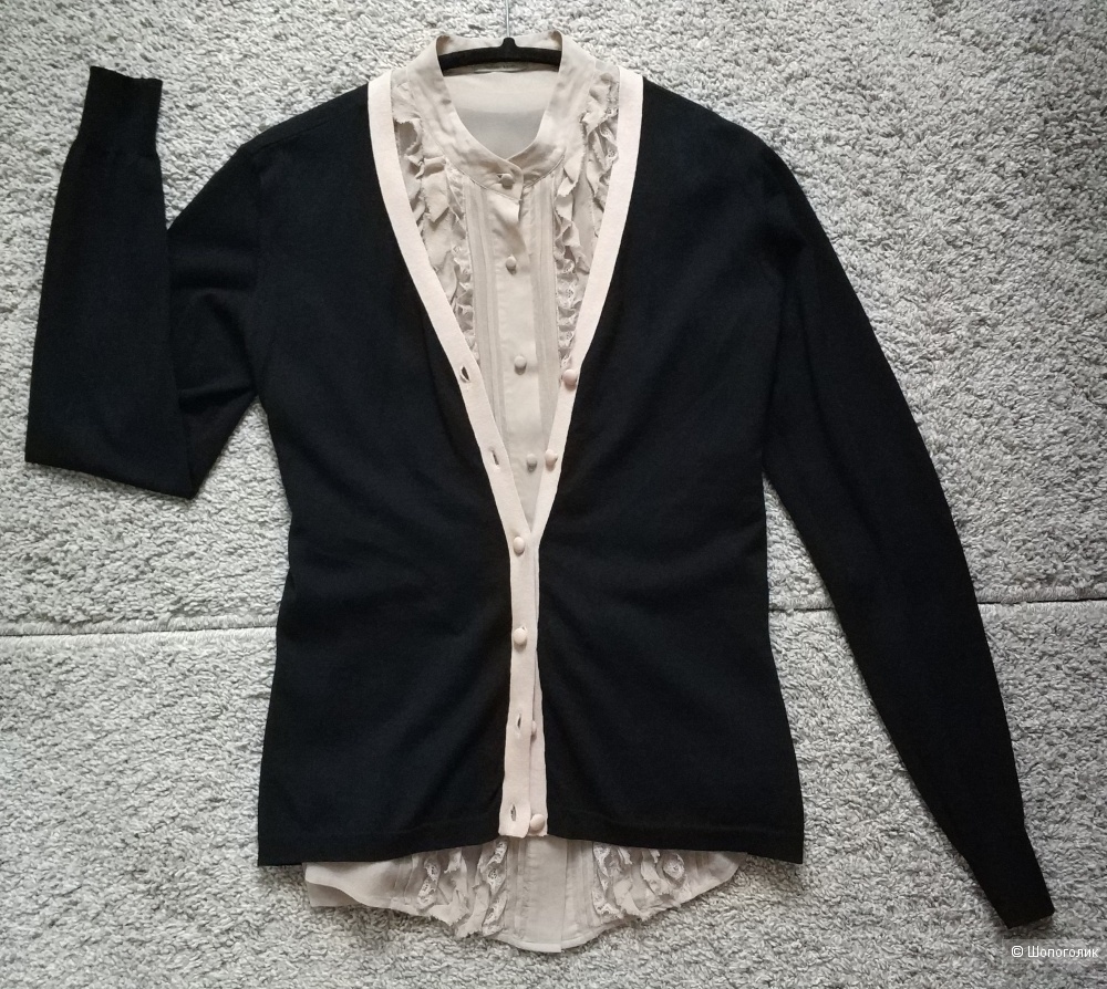 Комплект блузка + кардиган Intimissimi,  S-M.