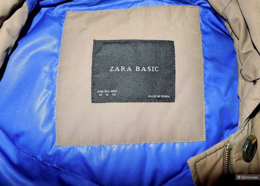 Куртка парка пуховик ZARA размер M S