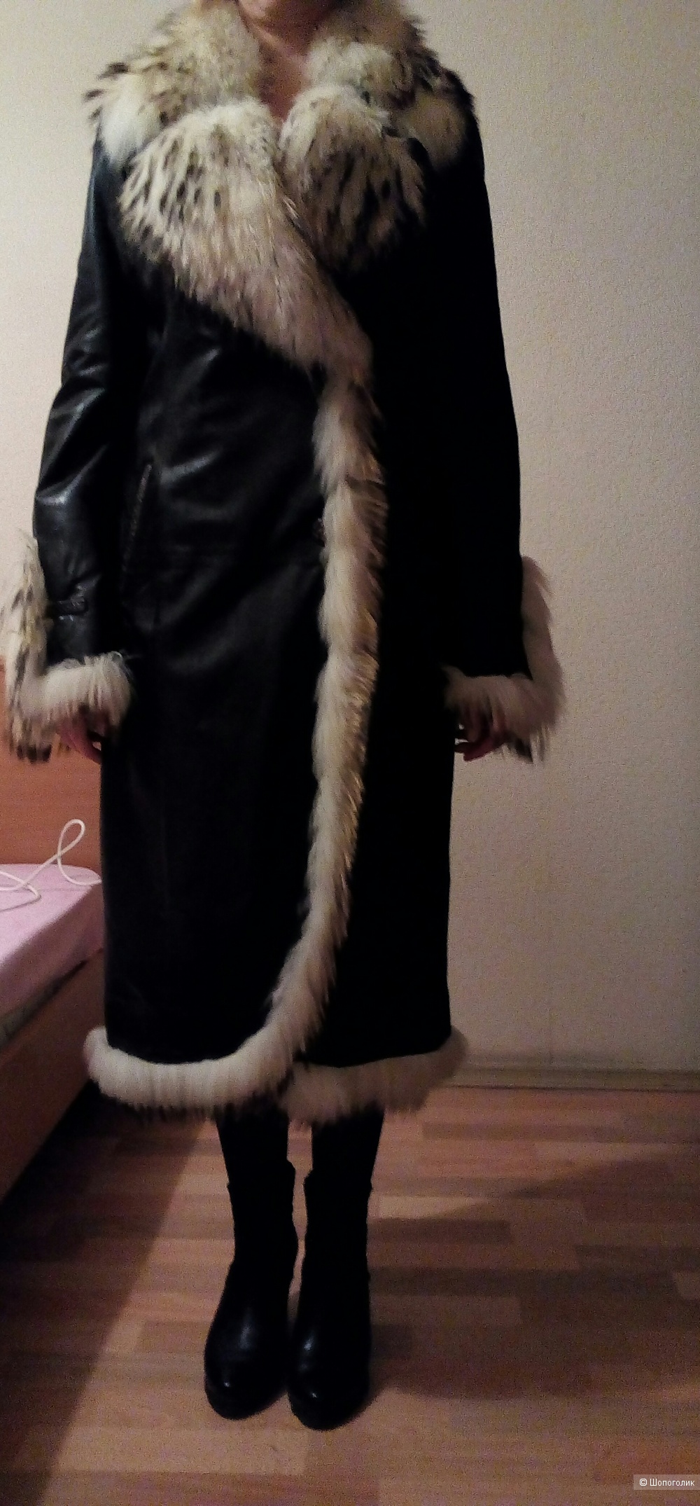 Пальто из кожи Mefi  , размер 44-46