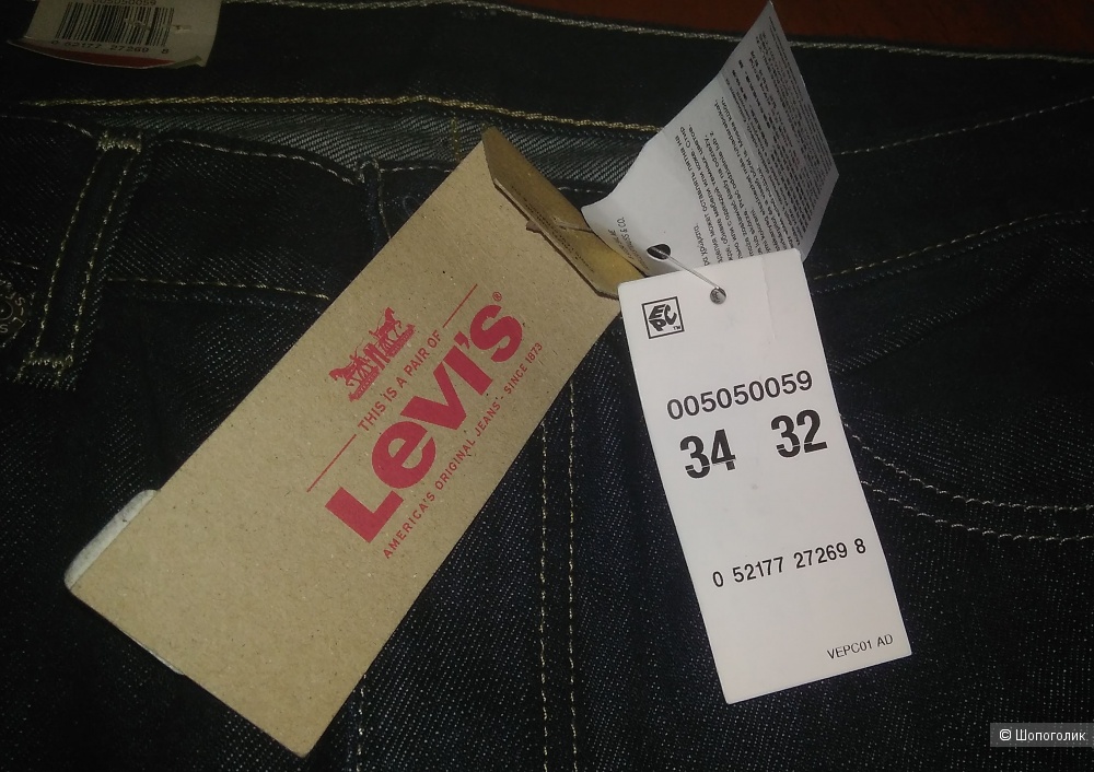 Джинсы Levi's 505 размер W34L32