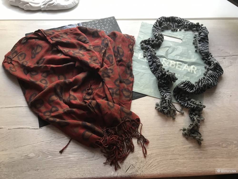 Сетом шарф Zara\шарф Pull and Bear,one size