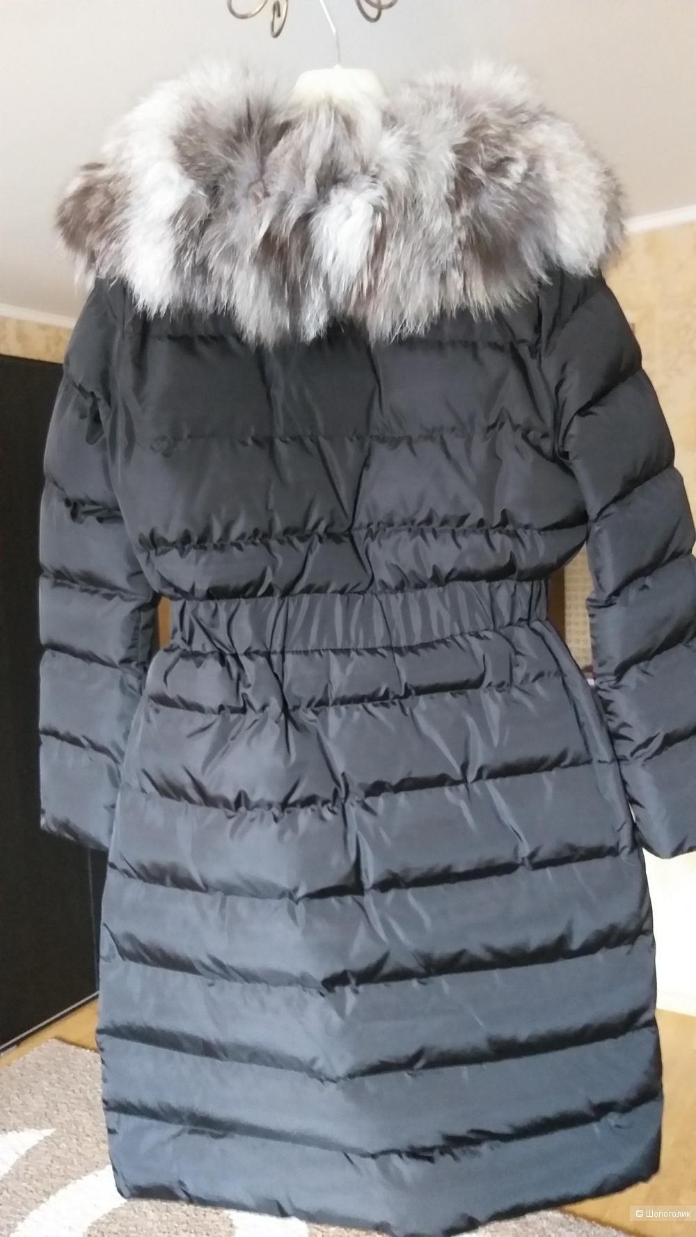 Зимняя куртка миди, no name,  размер 42 росс.