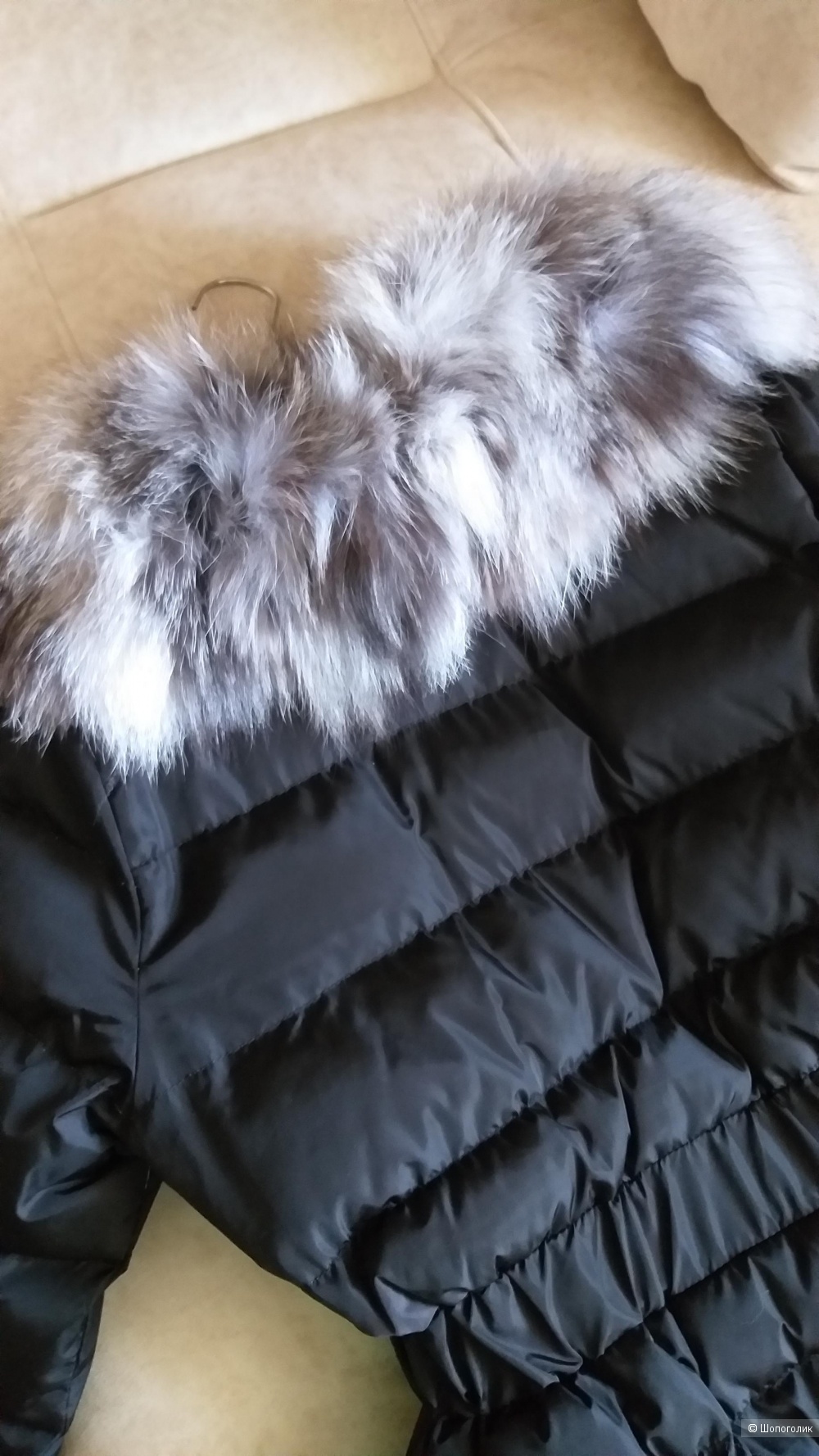 Зимняя куртка миди, no name,  размер 42 росс.