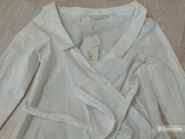Zara блуза рубашка из 100% хлопка, размер xs