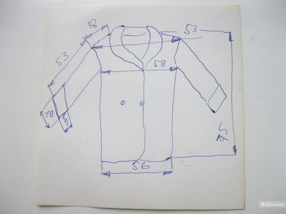 Винтажный пиджак, No name, 52 размер