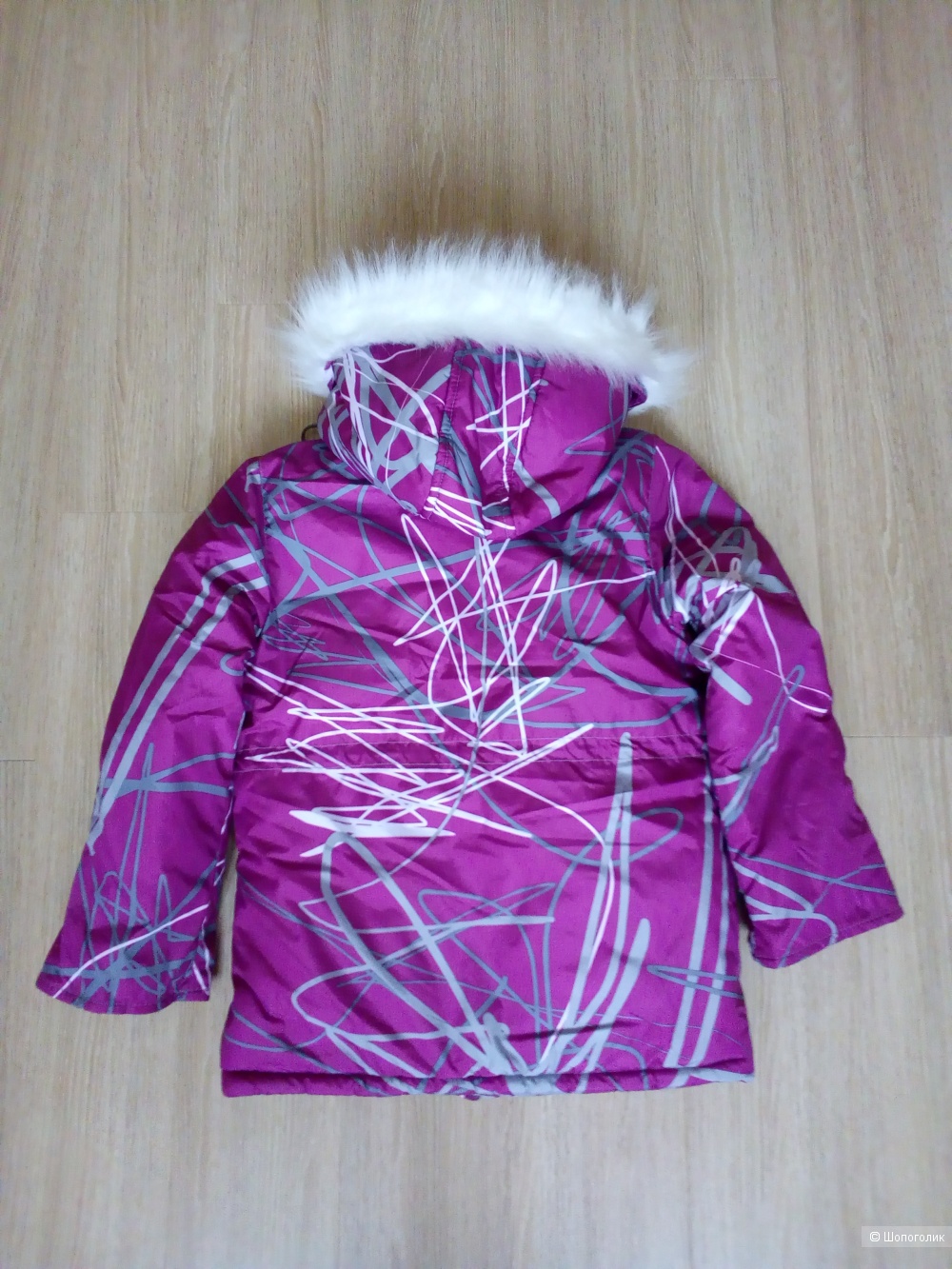 Куртка зимняя для девочки Модные ангелочки, размер 122-128