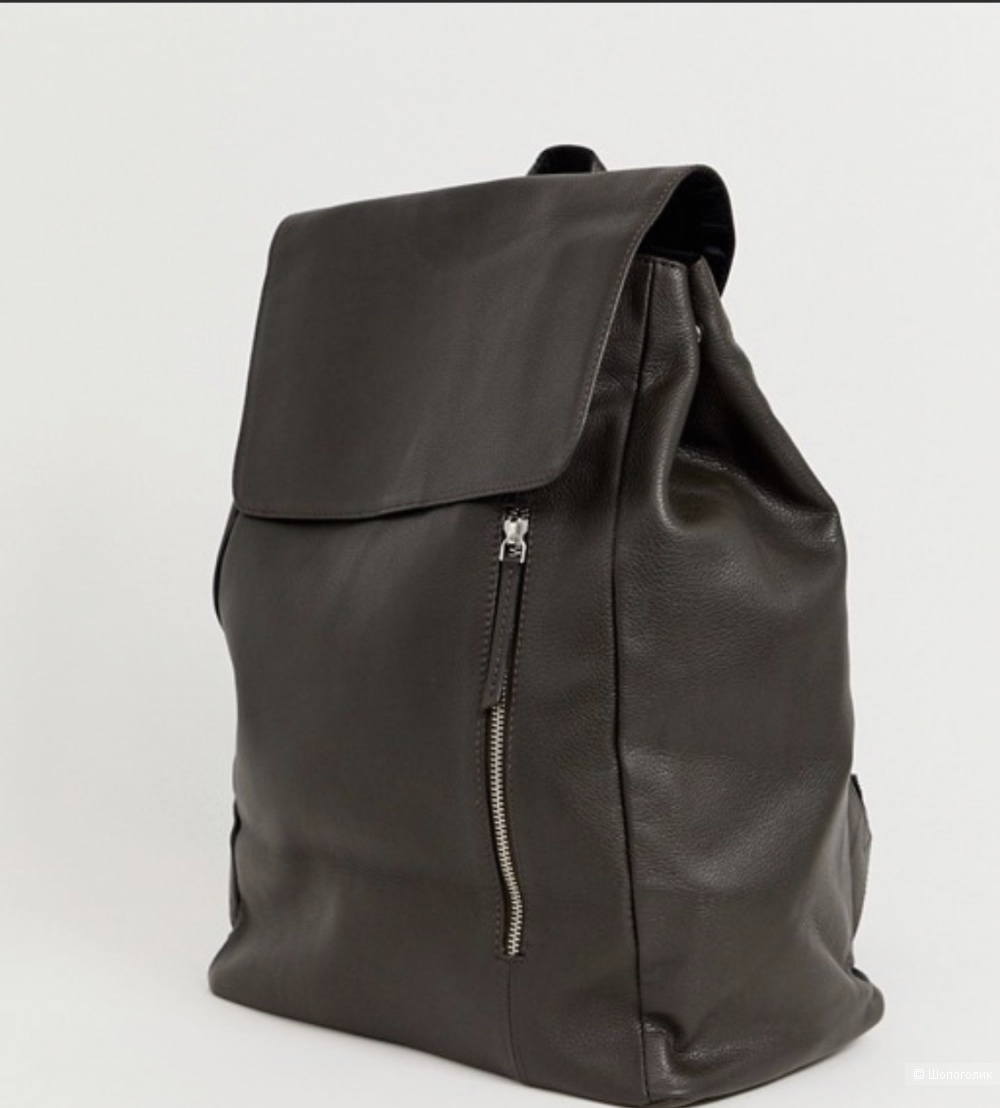 Рюкзак кожаный Asos Design Large