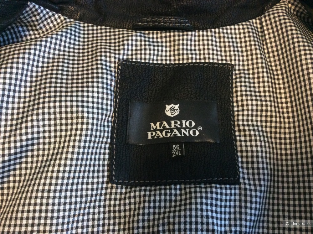 Куртка мужская кожаная Mario Pagano р.56/2XL (на 52-54)