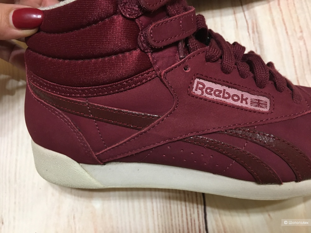 Высокие утепленные кеды Reebok, размер 5 UK/7,5US/38EUR.