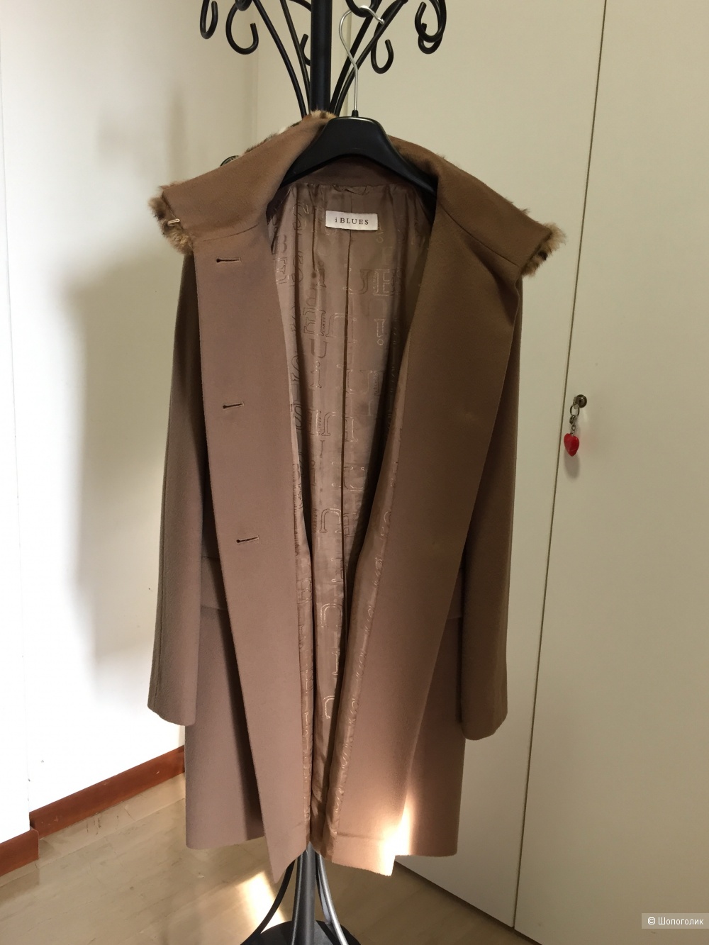 Пальто из чистой шерсти IBLUES, Италия, Размер 44-46 (42 IT)