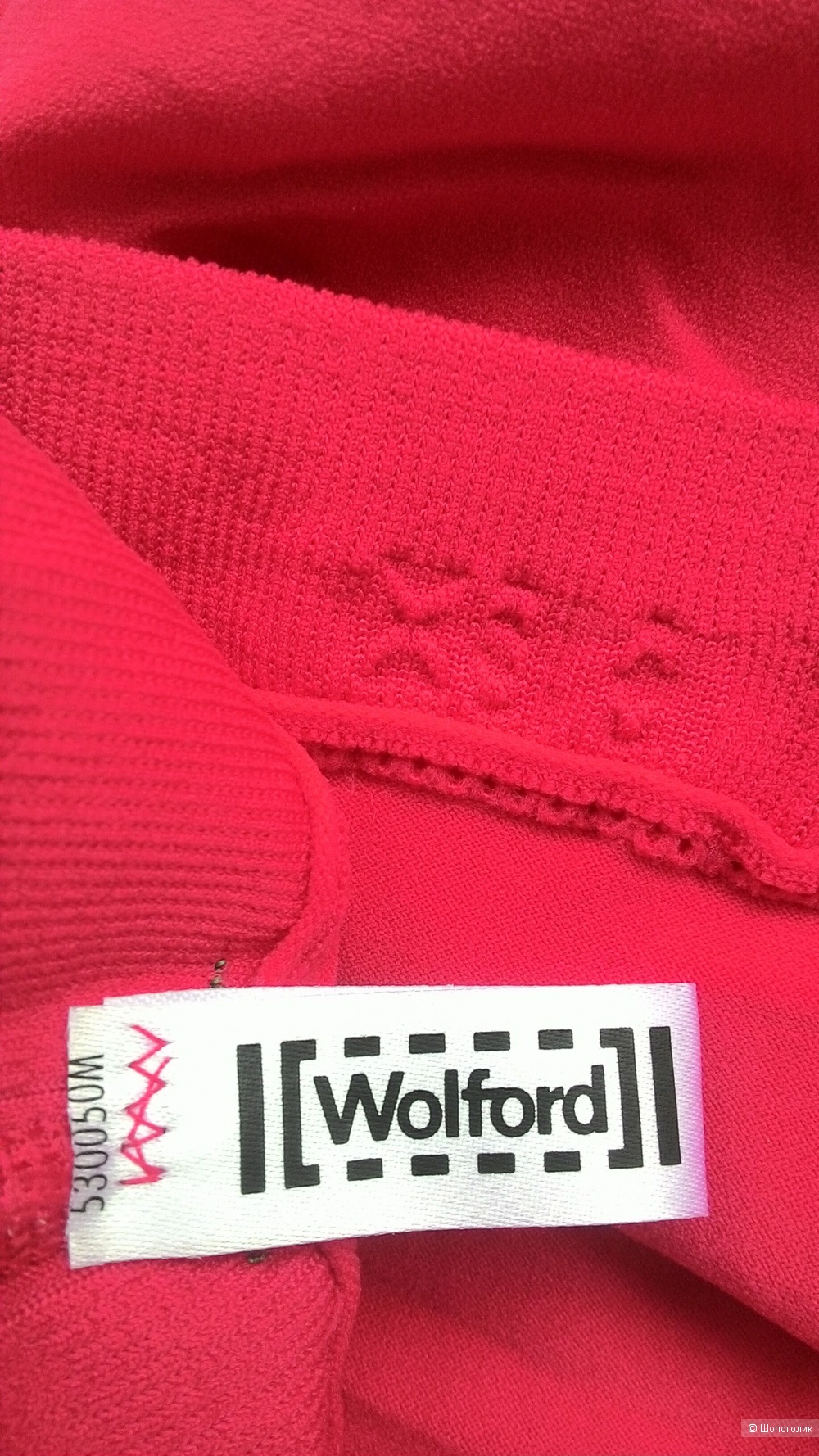Лосины "wolford velvet capri" красные, р. XS