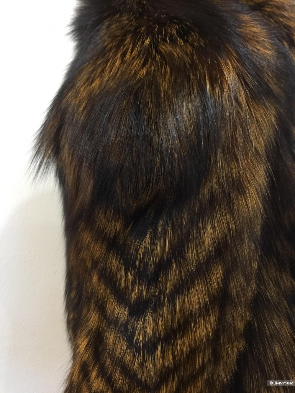 Шуба из чернобурой лисы Зверохозяйство Вятка размер ru 48 L