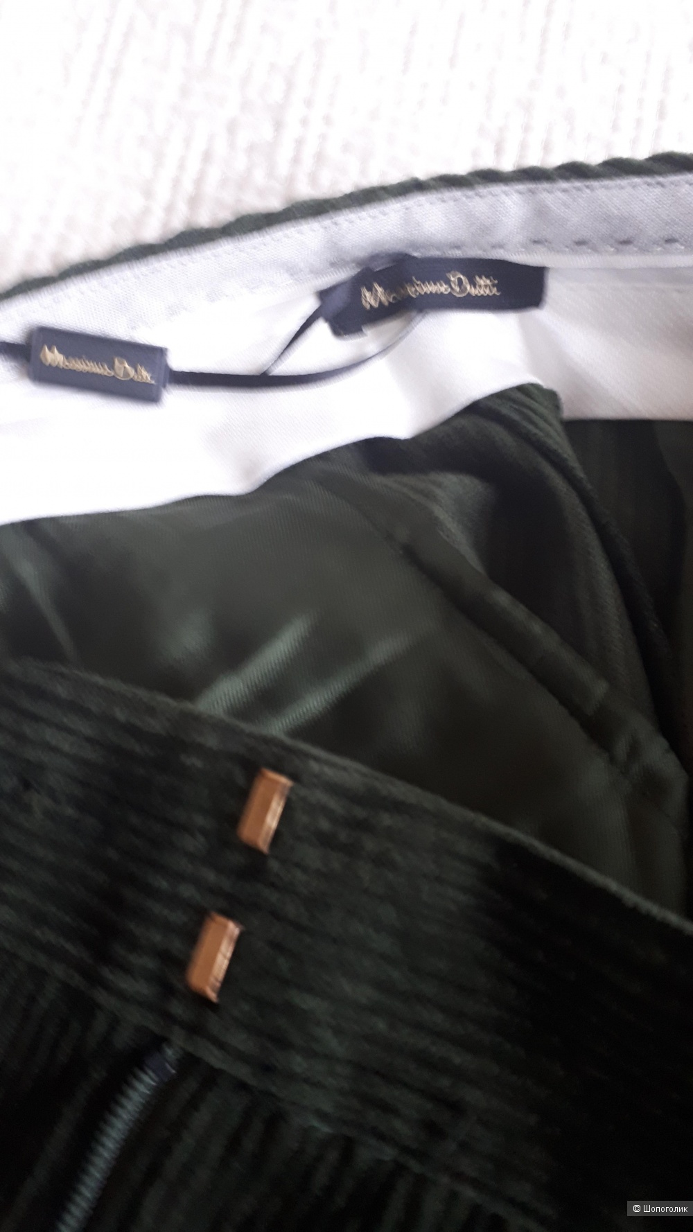 Вельветовые укороченные брюки Massimo Dutti  42  размер евр.
