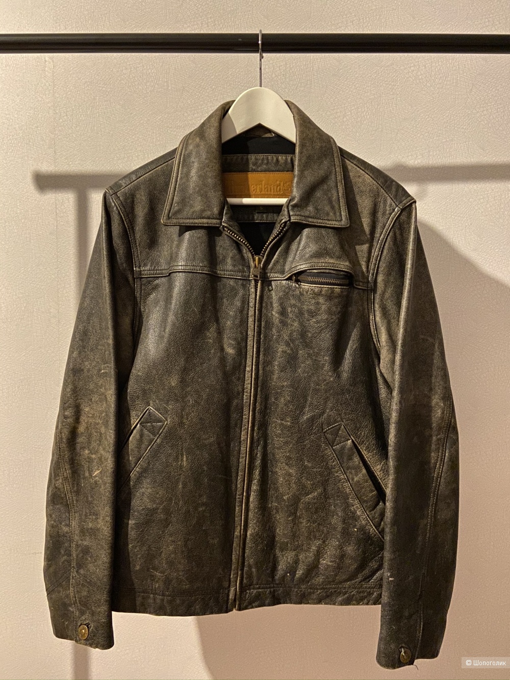 Кожаная куртка Timberland, размер S-M