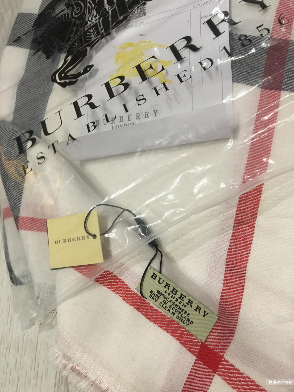Шаль Burberry, 140/140