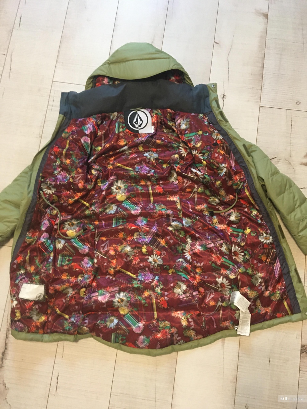 Volcom camden down parka, парка - пуховик, размер XS