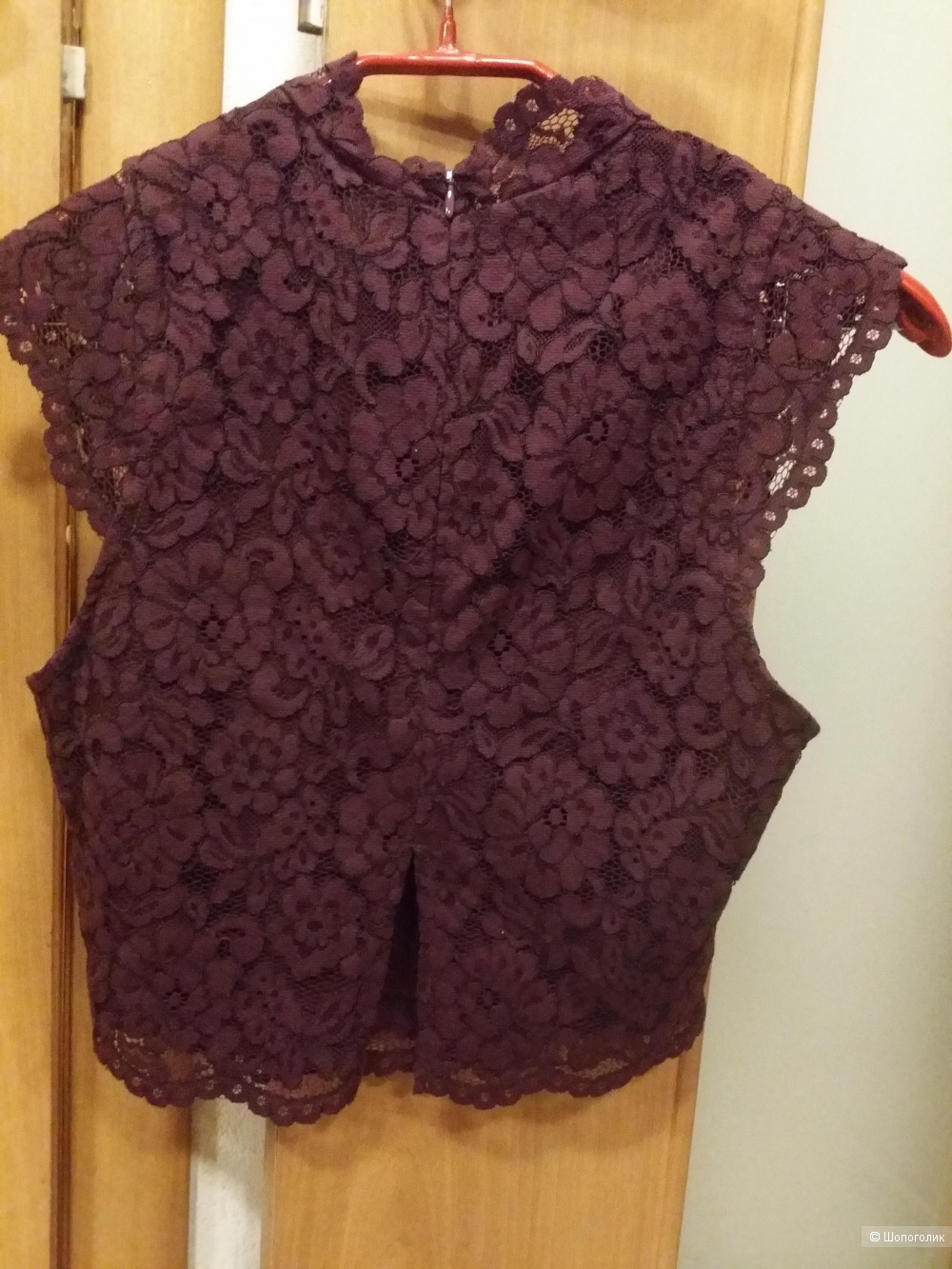 Комплект юбка/блуза H&M цвета бордо, 36 размер