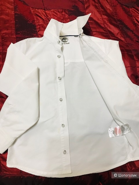 Рубашка белая на мальчика Timberland -10 лет
