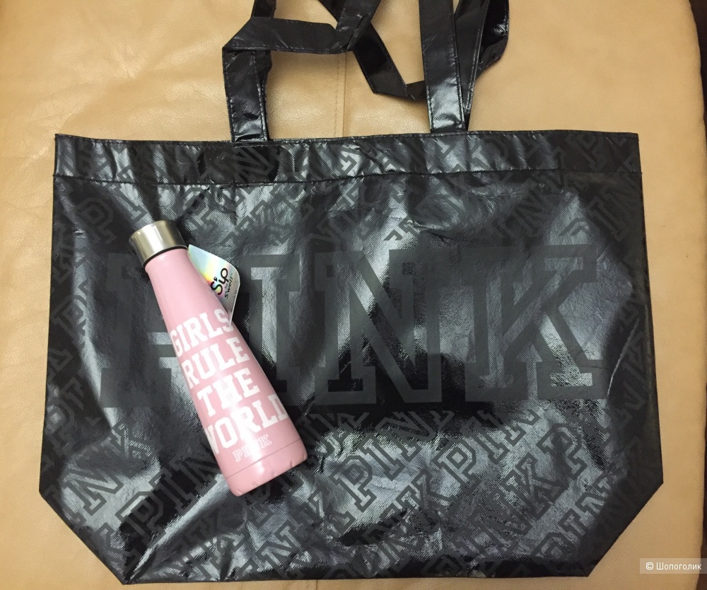 Сет сумка-шоппер и бутылка для воды Victoria's Secret Pink