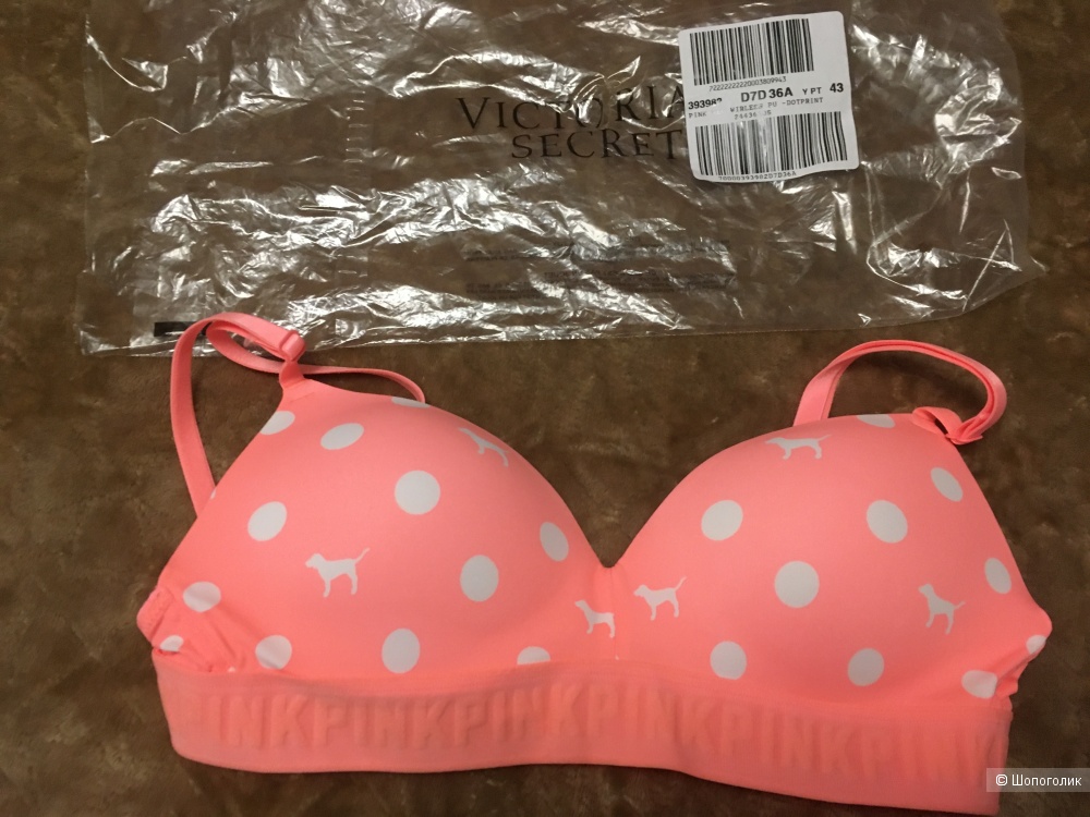 Бюстгальтер, Victoria's Secret (Pink), 36А