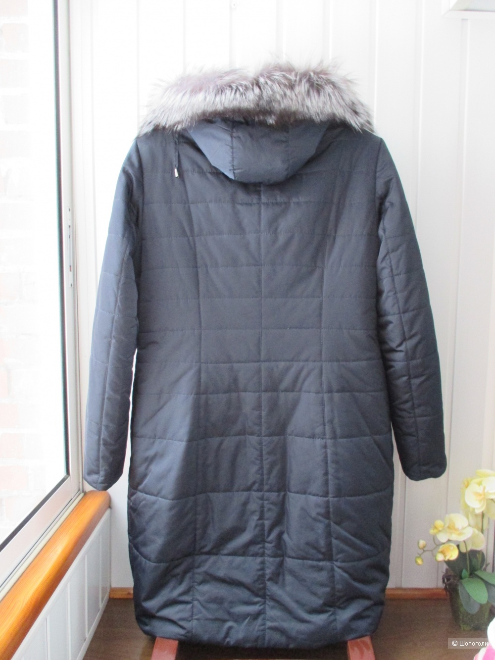 Зимний пуховик /пальто  с капюшоном Tiarba. 52 размер