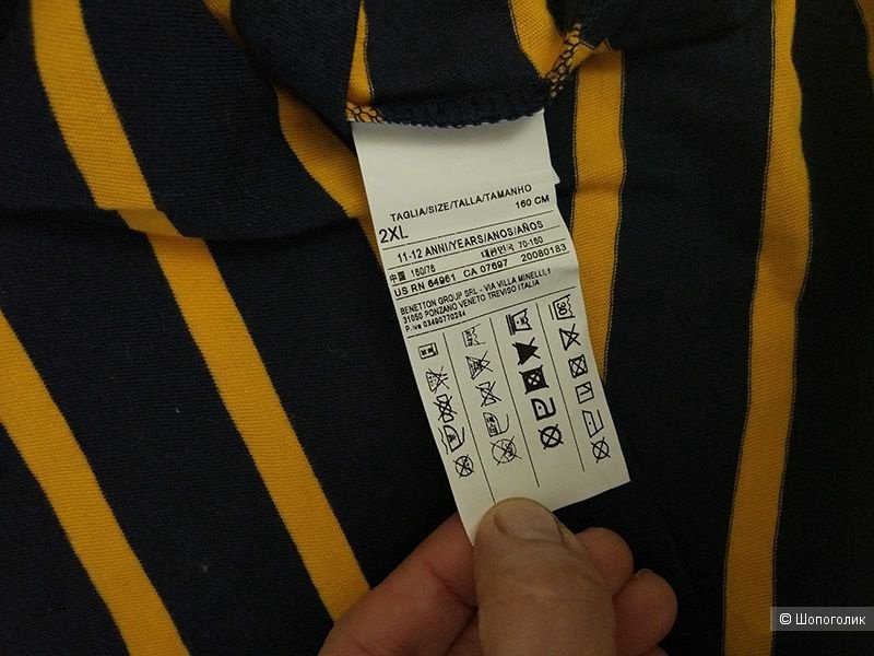 Поло для подростка Benetton, размер 2XL