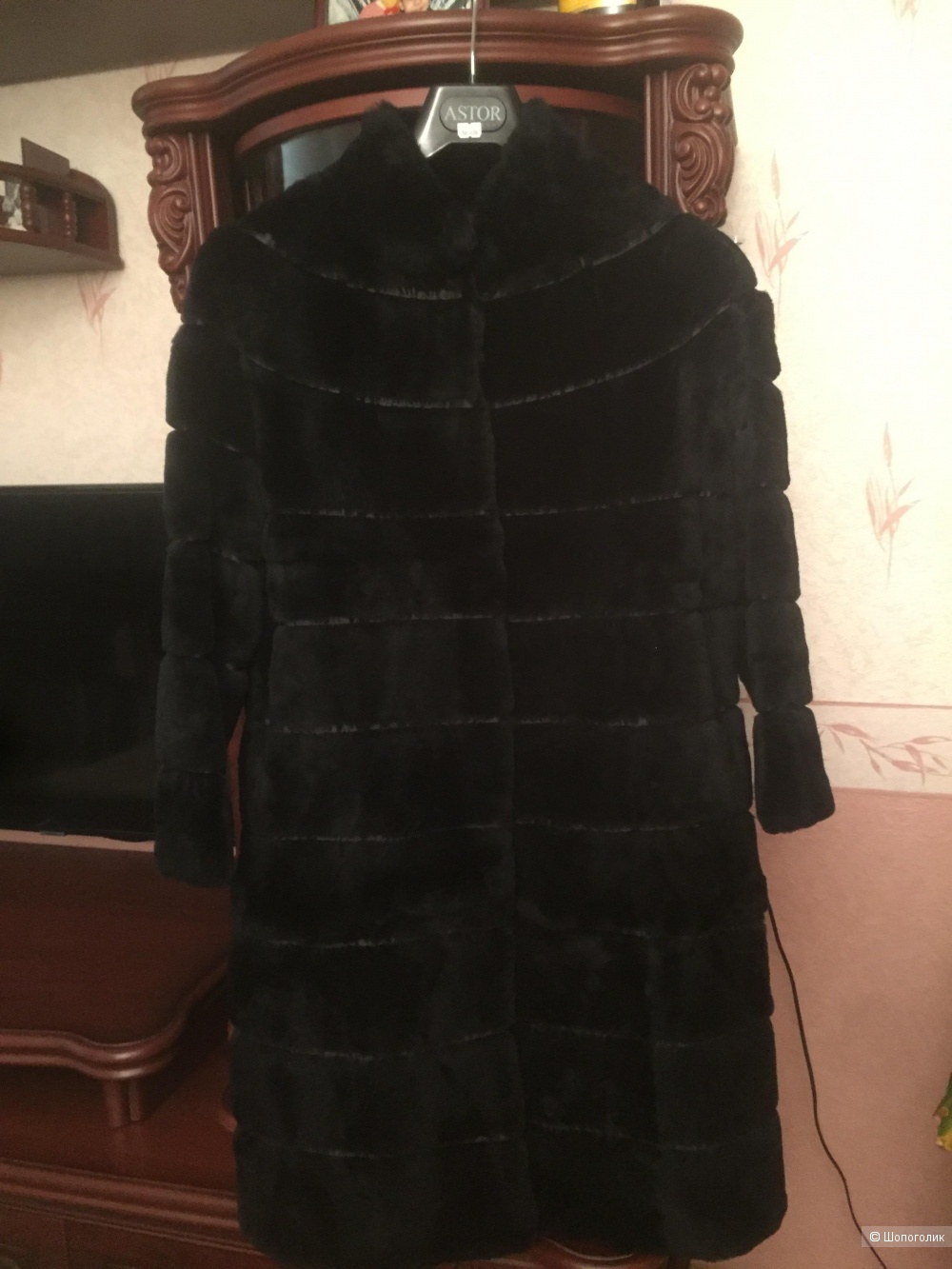 Шуба из кролика no name , размер 48