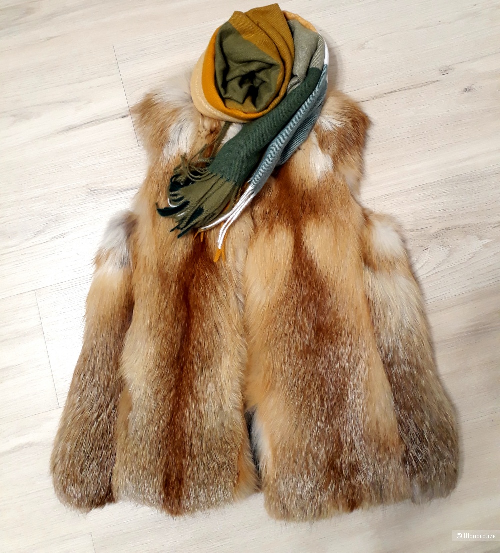 Жилет из финской лисицы, "Gold fox", размер 42-44