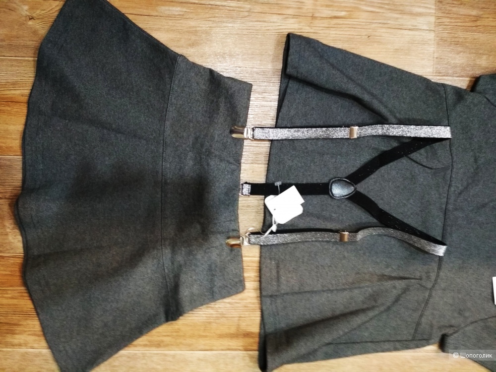 Сет юбка и блузка zippy размер 7 лет+подтяжки piazza Italia