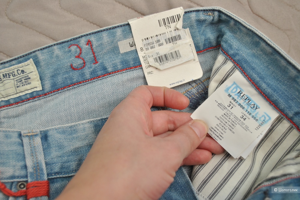Джинсы Replay Regular Slim размер 31/34