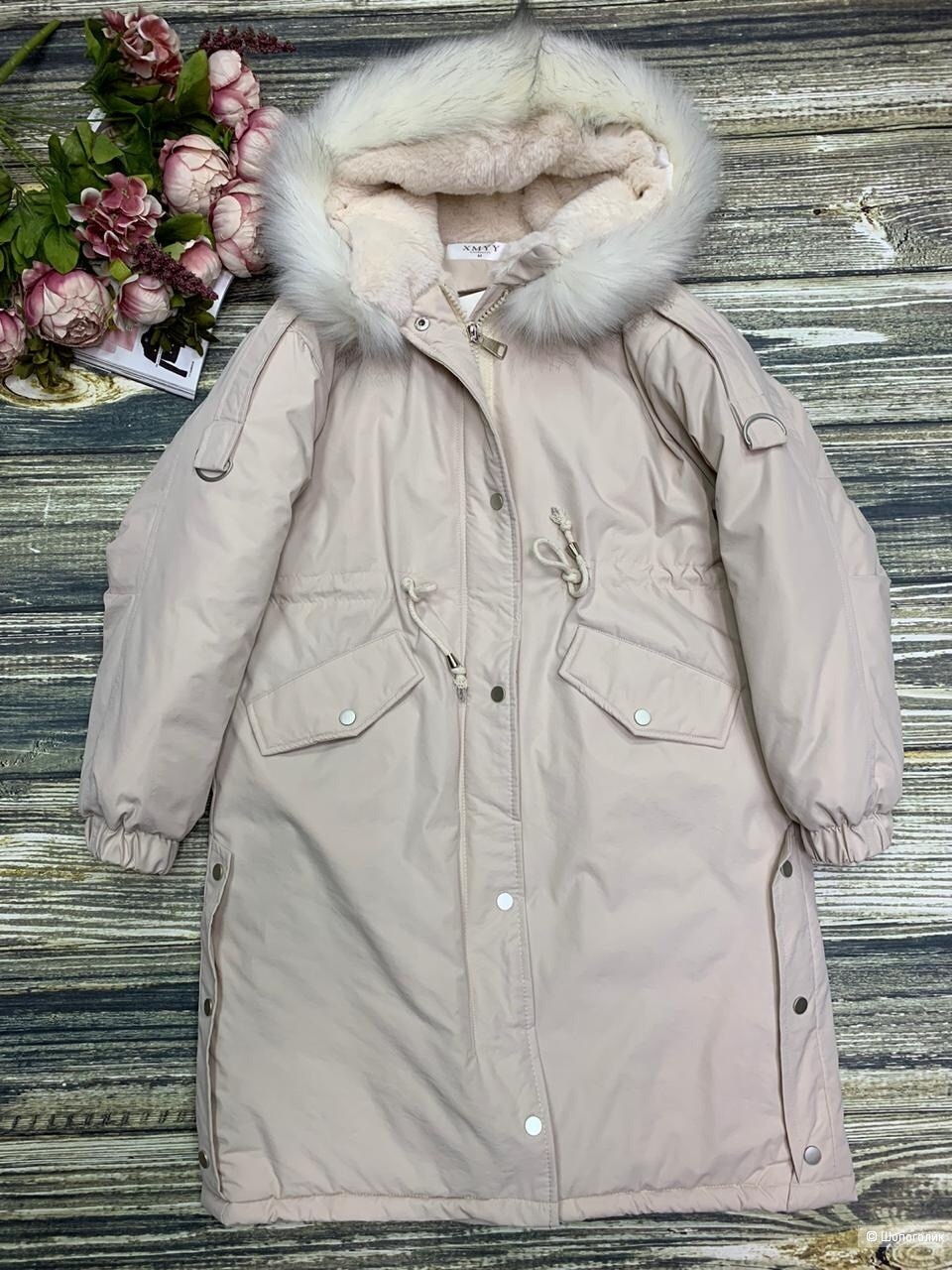 Пуховик с мехом IVORY FUR, 42-50
